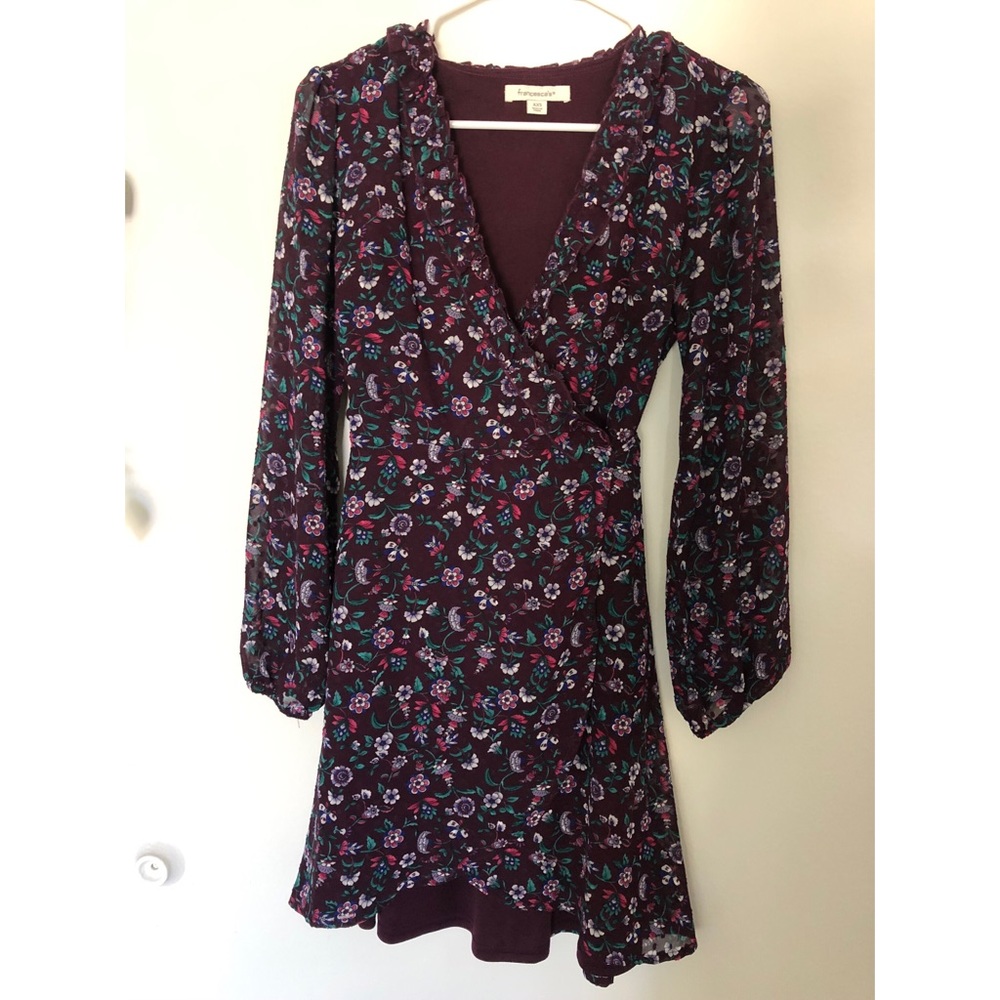 Francescas long sleeve wrap dress (XS)